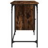 Computer Desk Smoked Oak 131x48x75 cm Particleboard