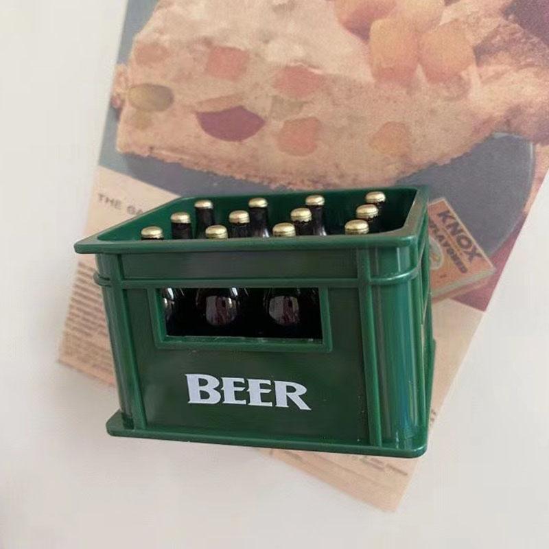 

Мультяшная открывалка для пивных бутылок, Магнитная 3D-наклейка на холодильник, 3D трехмерная открывалка для винных коробок, Домашние декоративные украшения зелёный