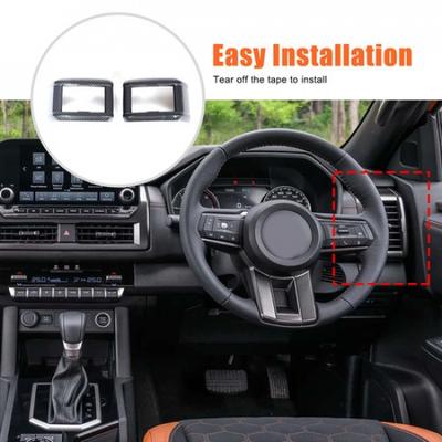 Interior Dashboard Side Vent Decor Cover Trim for Mitsubishi L200 2024-2025