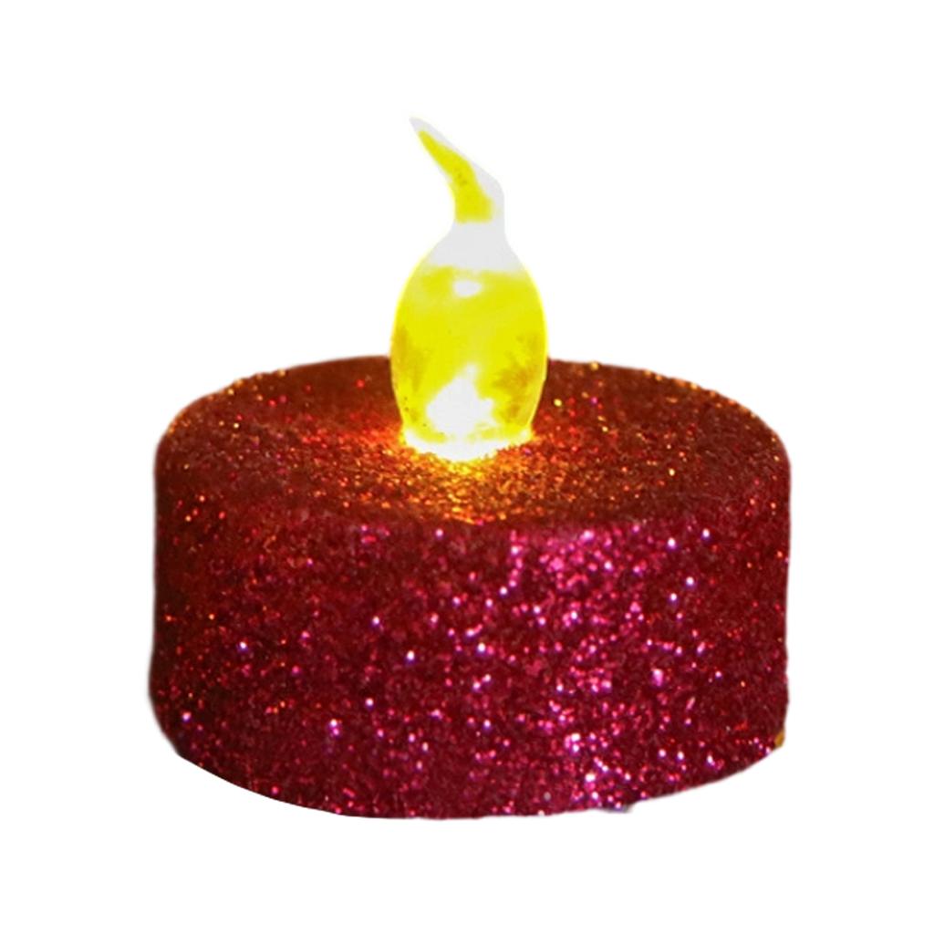 LED Flameless Candle with Yellow Flickering Light and - for Home Decor