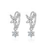 925 Sterling Silver Stylish Sweet Butterfly Zircon Earrings Birthday Party Anniversary Gift