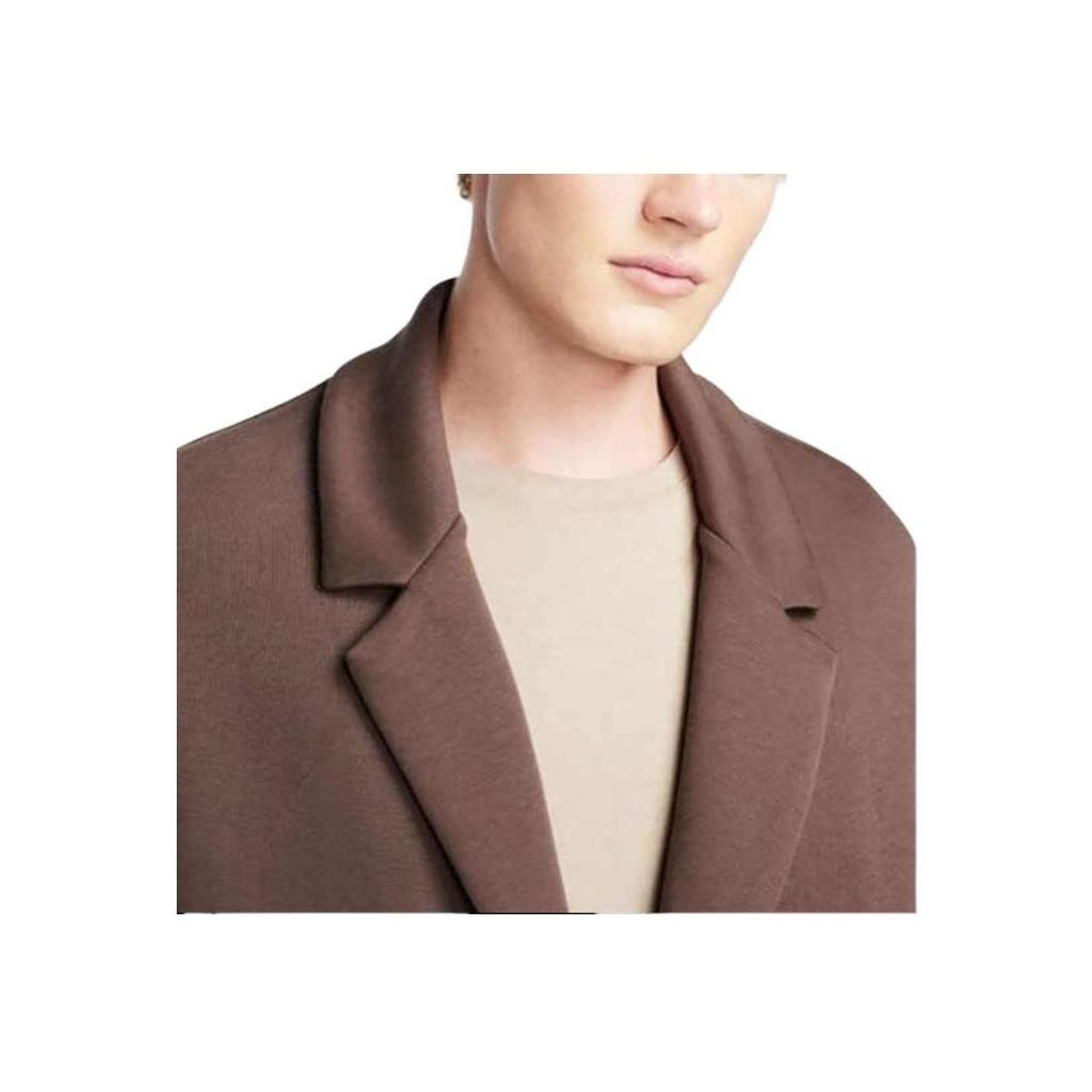 Nike Abbigliamento sportivo Tech Fleece Reimmaginato Tinta Unita Collo a Camicia Casual Largo Antivento Uomo Capispalla Marrone Barocco FN0602-237