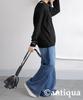 Antiqua Layered Knit Top One Size Black Women's YP-00134, 05,