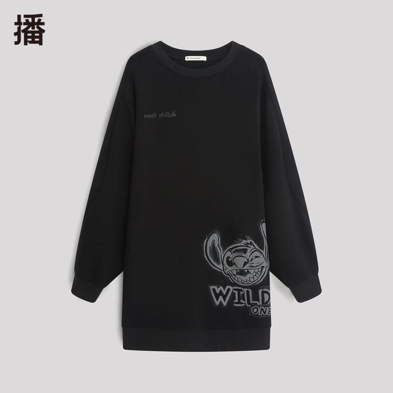 

Broadcast Women s Long Sleeve Round Neck Printed Mini Dress M