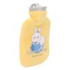 Hot Water Bottle Soft Cover Hot Cold Compress Portable Thicken Pain Reduction Leakproof Rubber Hot