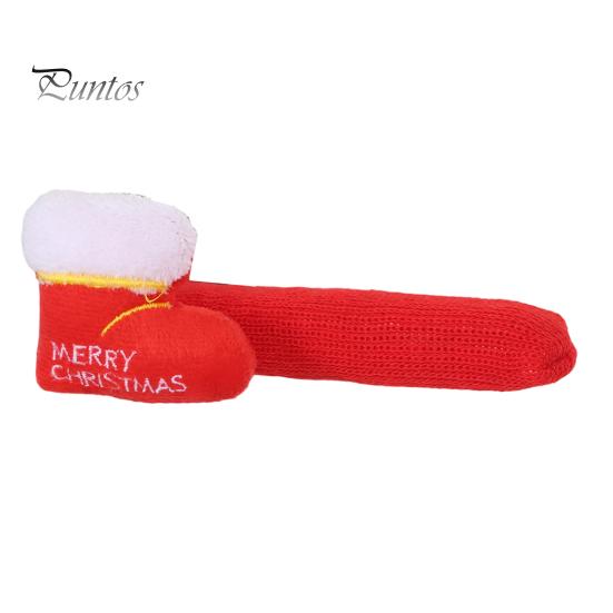 Knitted Santa Claus Door Knob Protectors Christmas Doorknob Covers, Reindeer Decor, Anti?Slip Protector Sleeves, Cartoon Decorations Handle Cushion