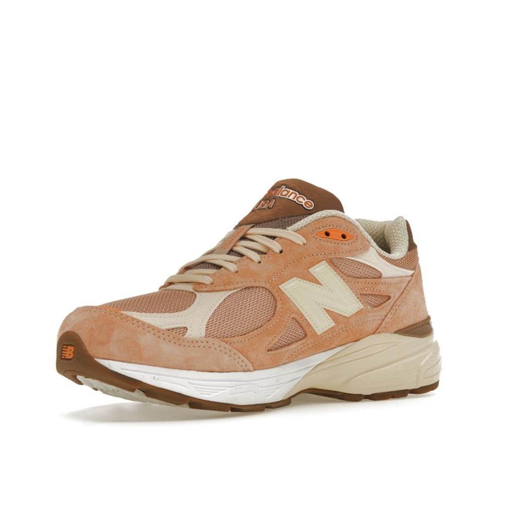 New Balance Size? X 990v3 Made In USA Keepin It Running Unisex Sneakers Pink Orange Cream M990SZ3