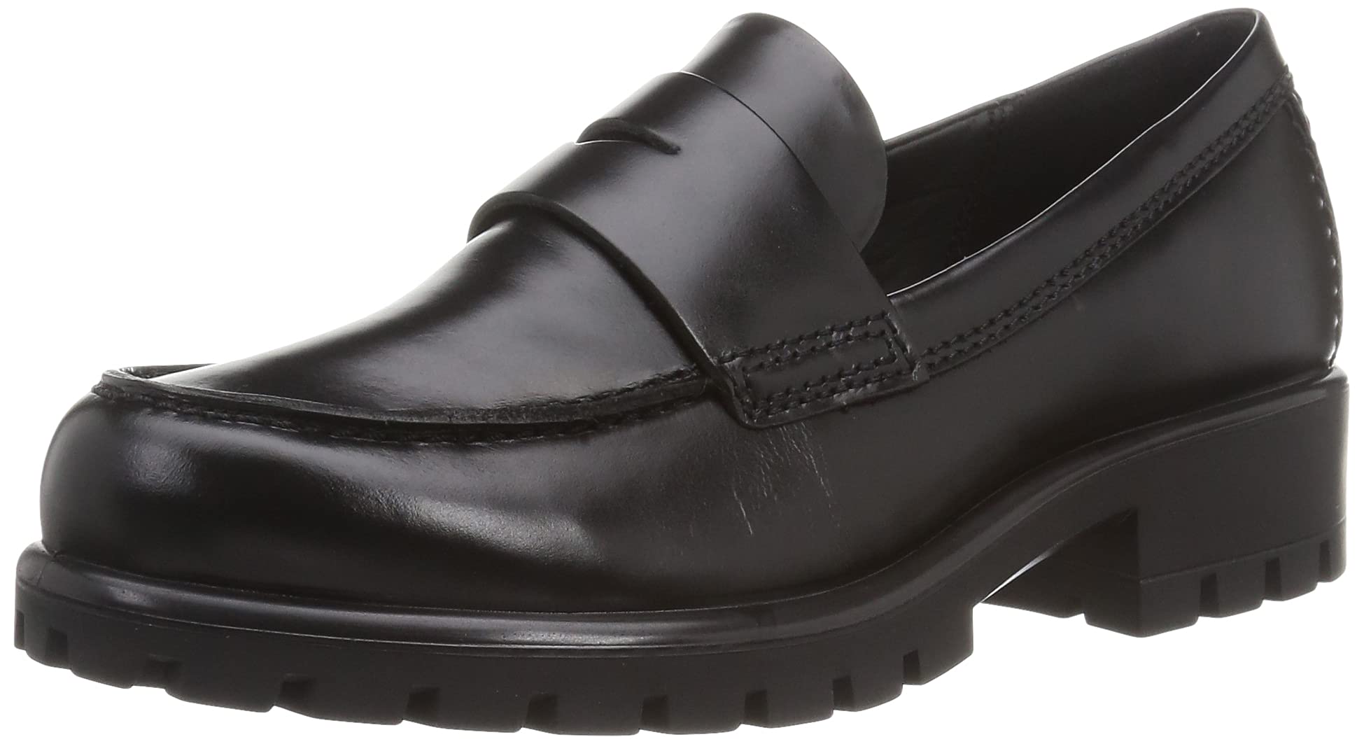 

ECCO Women s Modtray Penny Loafer, Black, 5-5.5