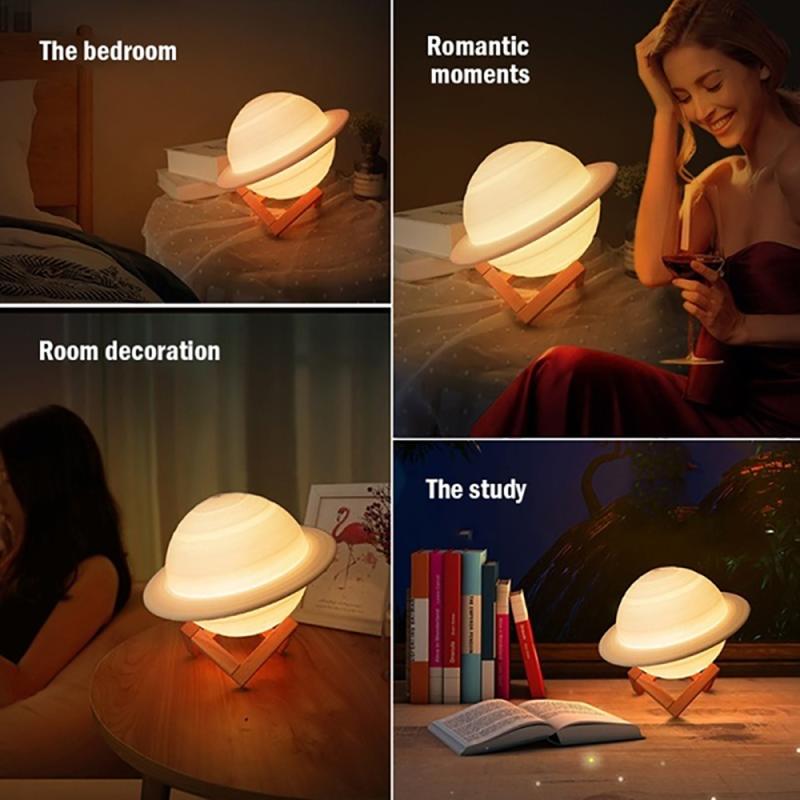 Buy Saturn Moon Lamp Led USB Galaxy 