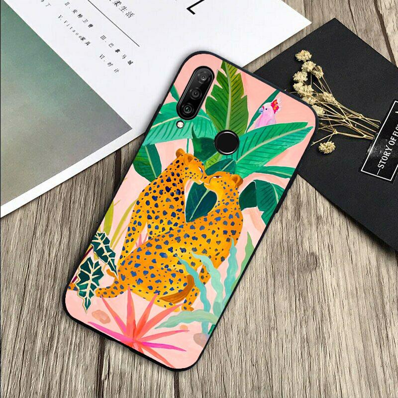 Cute Cartoon Sloth Leopard For Huawei Nova Y72 Y73 Y90 Y70 Y60 Y91 Y61 12s 12i 11i 8i 9 10 SE P40 Lite P60 P30 Pro Case