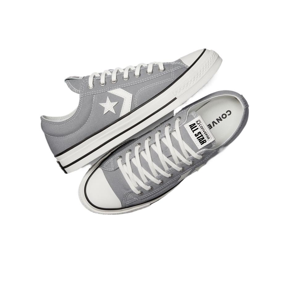 Converse Star Player 76 Low Premium Canvas - Classic Grey Unisex Sneakers Vintage-White A11510C