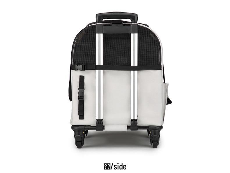 Portable Foldable Pet Carrier for Two Cats with Breathable Design and Large Capacity
