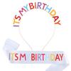 Colorful 'It's My Birthday' Headband & Birthday Girl Sash Set