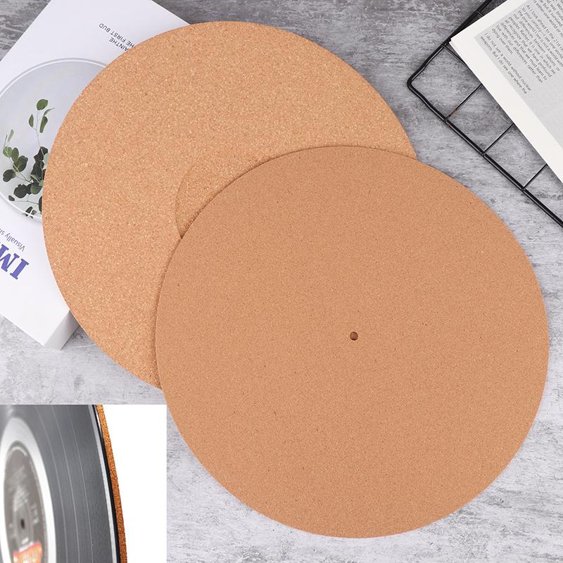 12In Record Pad Soft Cork Vibration Reduction Anti-Static Vinyl Mat Turntable Slipmat Pad Dia 297Mm For Phonograph