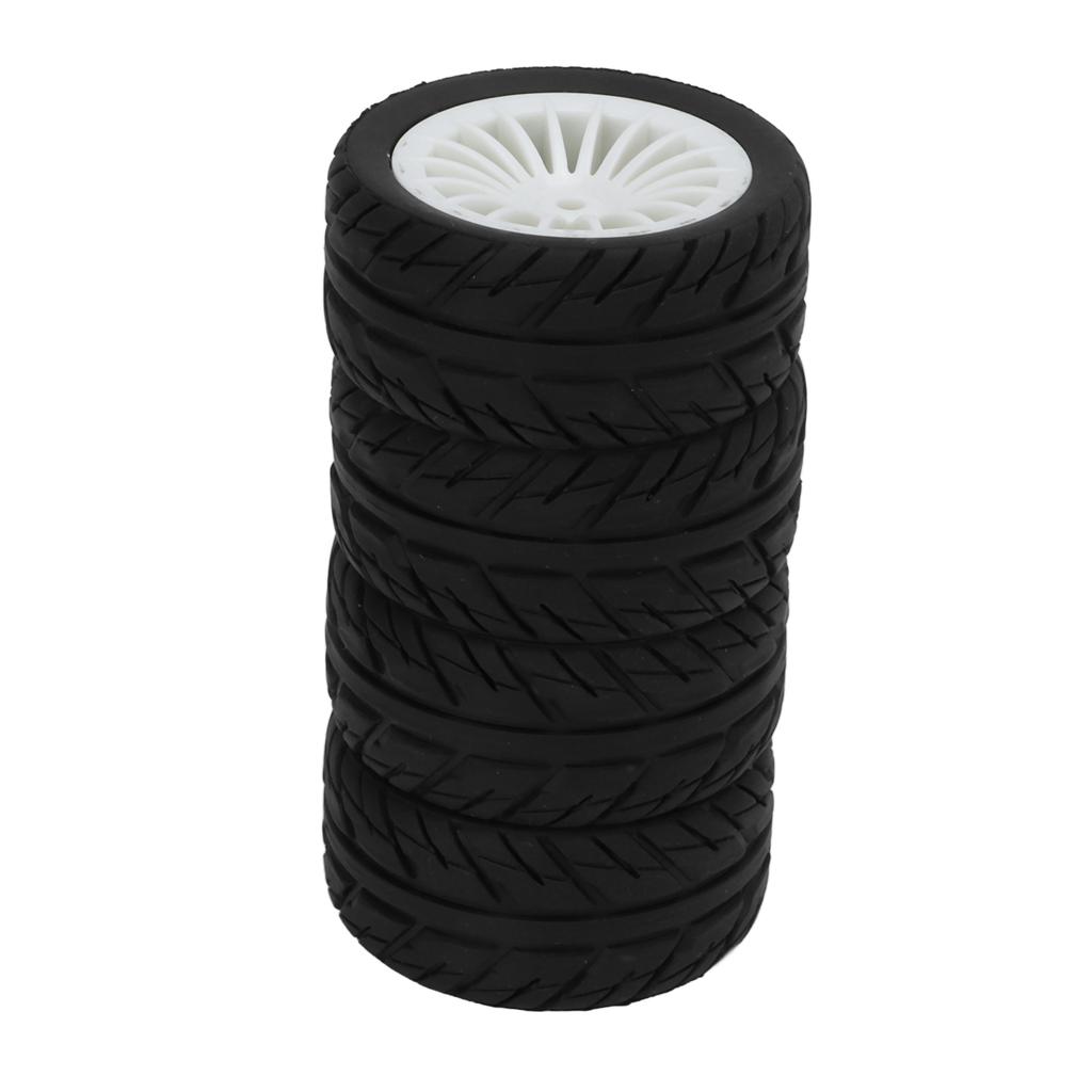 4Pcs Rubber Tire Strong Grip Powerful Buffering Racing Car Tires for UD1601 UD1602 UD1603 UD1604 UD1607 SG1603 SG1604