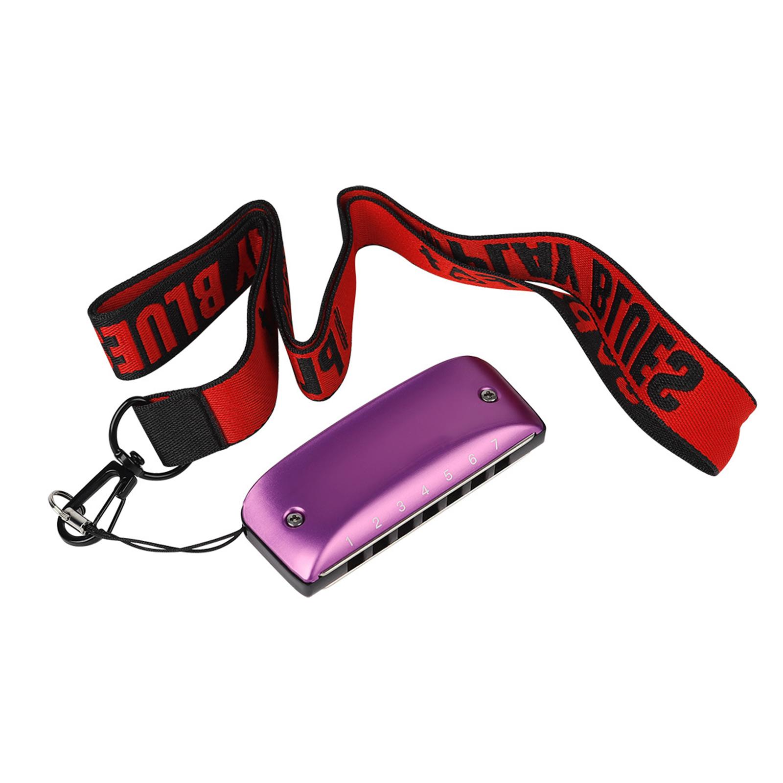 

7 Holes Harmonica Diatonic Harmonica With Free Lanyards Mouth Organ Harp Gifts for Kids, Friend and Beginner