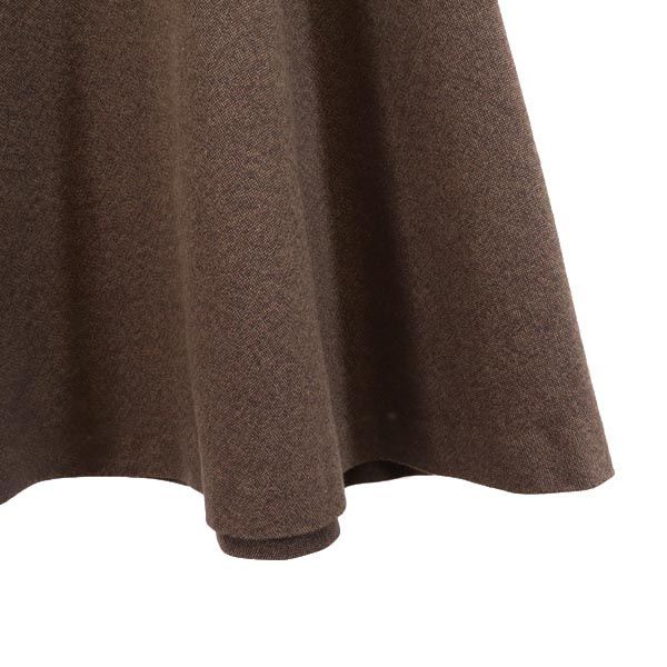 Paul Smith Black Wool Blend Mini Length Flare Skirt 38 Brown BLACK Women Used