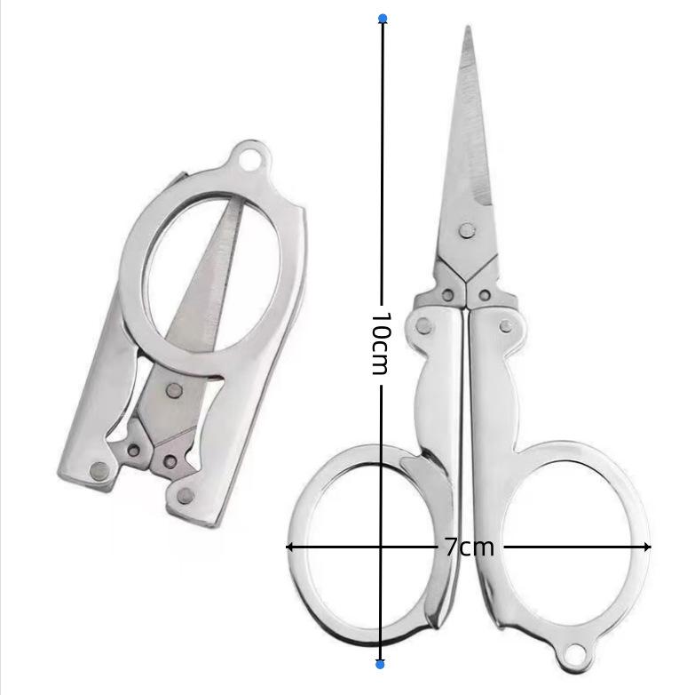 

Foldable Scissors Portable Compact Cutting Tool for Travel Office Daily Use Craft Accessories Simple and Convenient