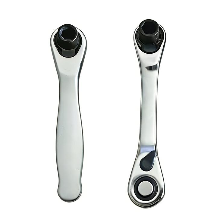 

2 Pieces 72 Teeth Mini Ratchet Wrench Toughbuilt Swivel Socket Wrench Spanner for 1/4 Drive Sleeve Automotive Mini Repair Tools
