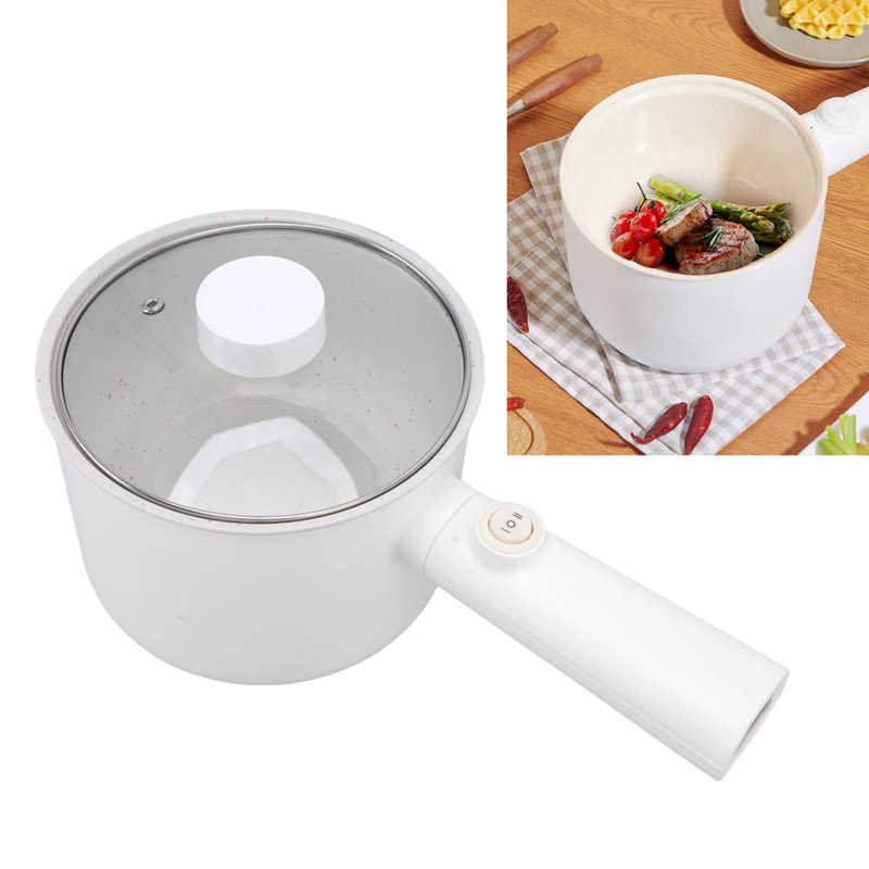 

1.8L Electric Hot Pot Large Capacity Multifunction Electric Cooker Non-Stick Pot Boiler Household Noodle Rice Cooker 220V UK