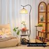American Retro Ornament Floor Lamp with Table - Living Room or Bedroom