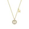 Trendy French Minimalist H Pendant Choker Necklace for Women