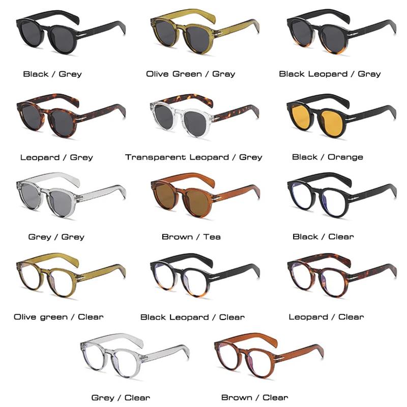  New Retro Round Punk Men Sunglasses Fashion Brand Designer Women Rivets Sun Glasses Shades UV400