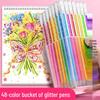 Luminous Silver Glitter Multi-Color Gel Pen for Planners