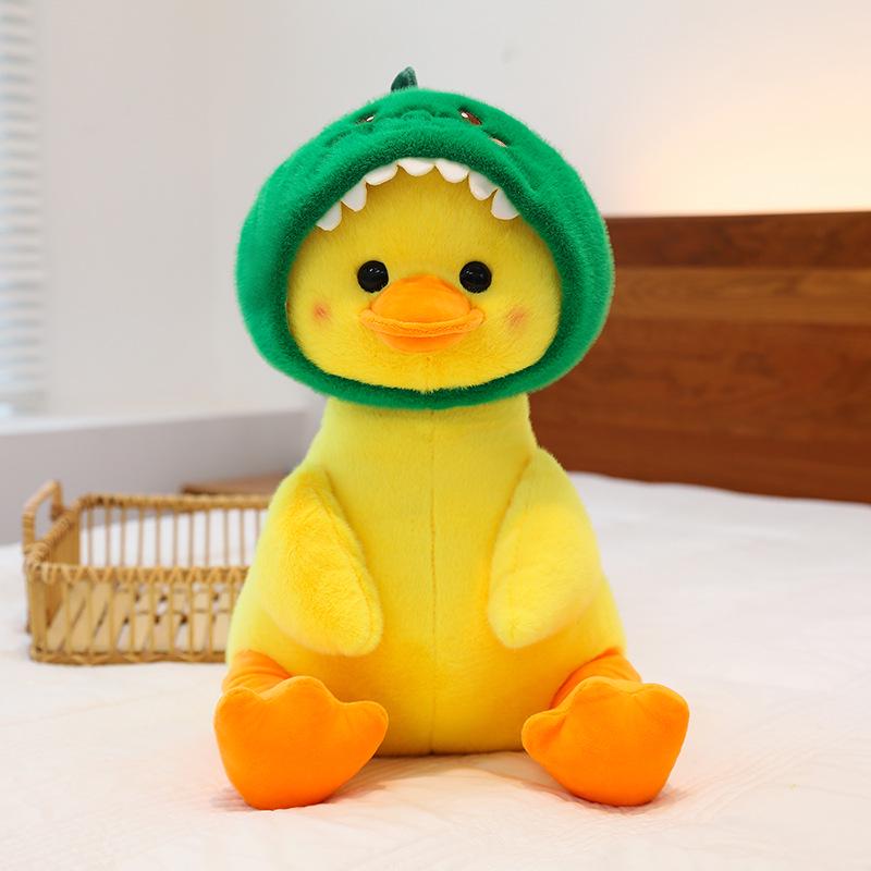 Cuddly Yellow Duck Doll Plush Toy and Pillow
