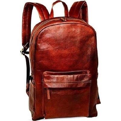 Rucksack aus echtem Leder, Laptoptasche für Herren und Damen, Tagesrucksack, Reisetasche, Freizeittasche