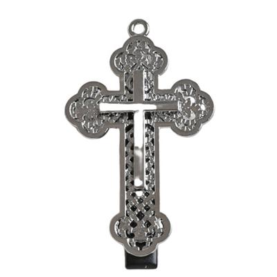 Gothic Crosses Barrettes For Women Punk Hair Clip Carved Metal Hairpin Fretwork 2000s Fashion Hair Jewelry