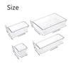 4/8/13/25Pcs Clear Drawer Organizers Set Clear Desk Dividers Bin Sundries Organizer Office Desk Storage Box for Makeup Jewelries