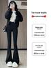 Women's Spring 2026 High-Waisted Micro-Flared Shark Skin Yoga Pants: Petite, Butt-Lifting, Slimming.