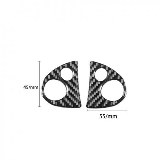 Carbon Fiber Steering Wheel Button Cover Trim For Infiniti FX 09-13/QX70 14-17 B