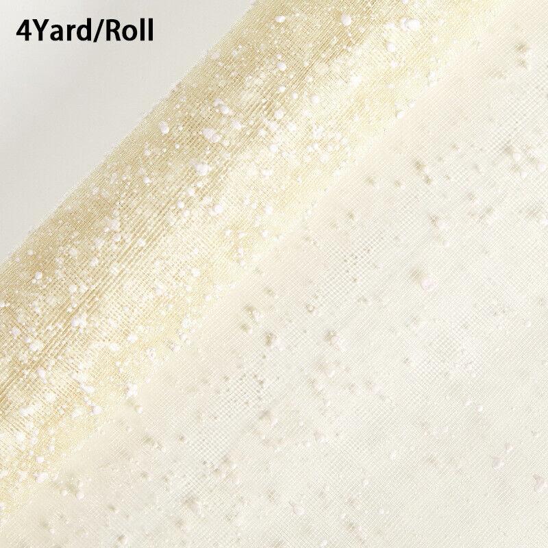 50cmx4yard Roll Beautiful Silk Screen Flower Packaging Gauze Snow Dot Yarn Net Bouquet Pack Gift Wrappging Soft Clear roll Yarn
