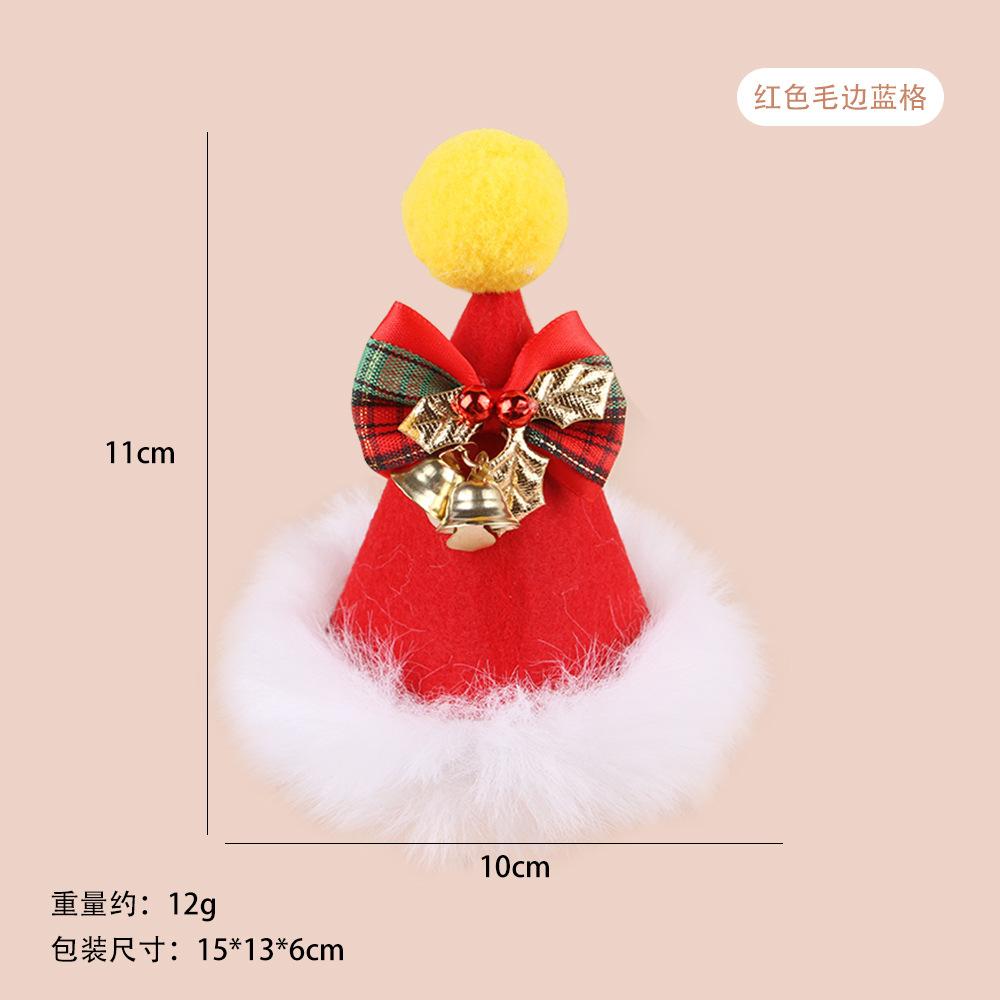 Pet Christmas Cute Small Hat Adjustable Cat Christmas Party Decoration Hat Pet Hat