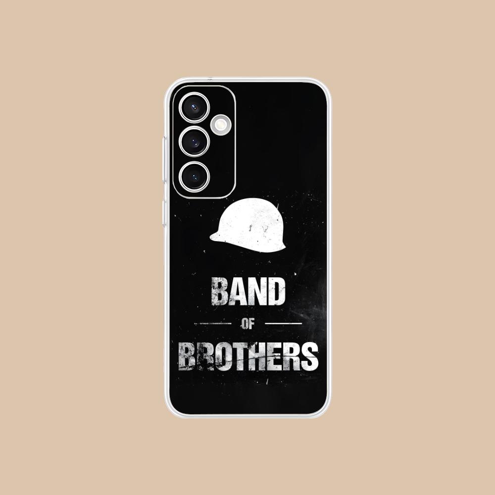 

Band of Brothers Phone Case for Samsung Galaxy S25 S24 S23 S22 S21Plus FE Ultra Soft TPU Clear Shockproof Cover Galaxy S24 Ultra