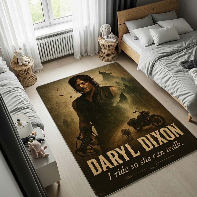 The Walking Dead Rug, Music Carpet,Bedroom Rug, Doormat,Living Room Rug, Bedside Carpet, Computer Chair Mat, Christmas Gift.