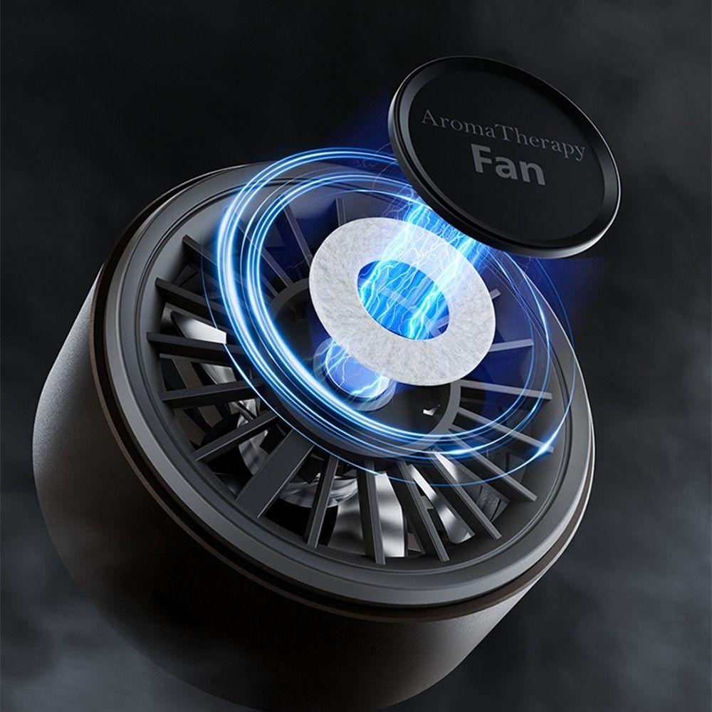 3 IN 1 Car Air Freshener Stereoscopic Rotation Car Diffuser Fan  Car Interior Accessories