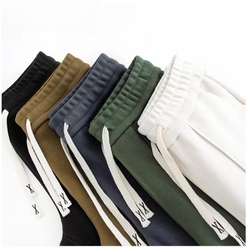 2026 Fall Winter Double-sided Velvet Windproof Outdoor Sports Pants Women's Loose Bunched Feet Large Pockets Padded High-waisted Thermal Sweatpants