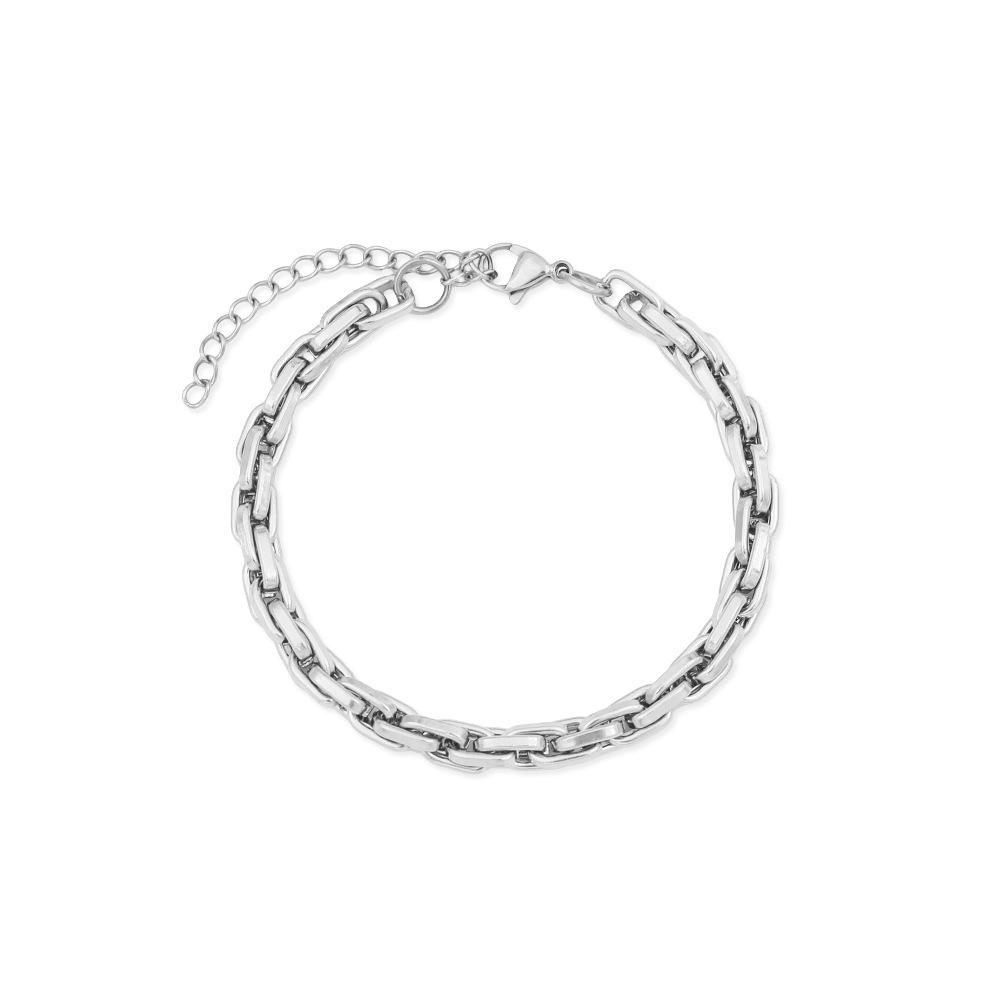 Trendy European American Hip Hop Gold-Plated Titanium Steel Bracelet