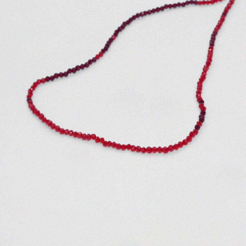 Kiee Oshimu (Silver 925) 101 Red Beads Necklace