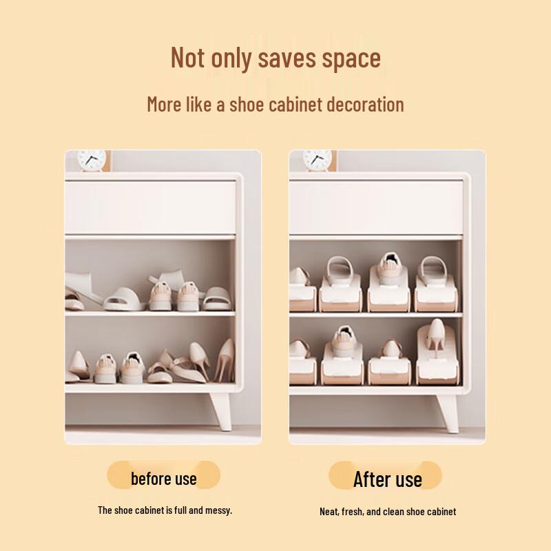 Adjustable Double-Layer Shoe Slot Organizer