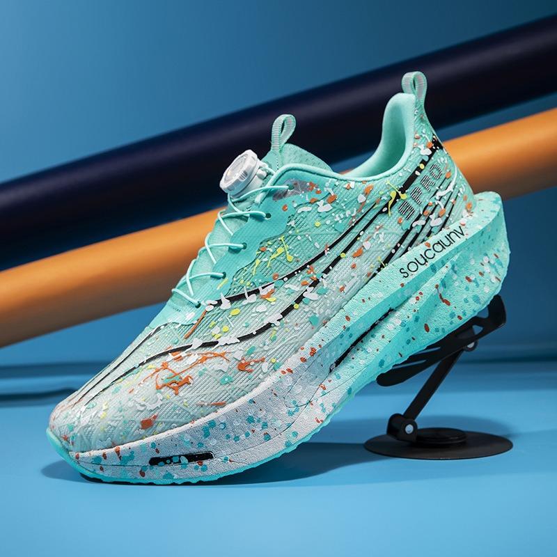 Men s Splatter Sneakers Breathable Cushion Sport Shoes Long Distance Running Exercise Shoes 45 синий