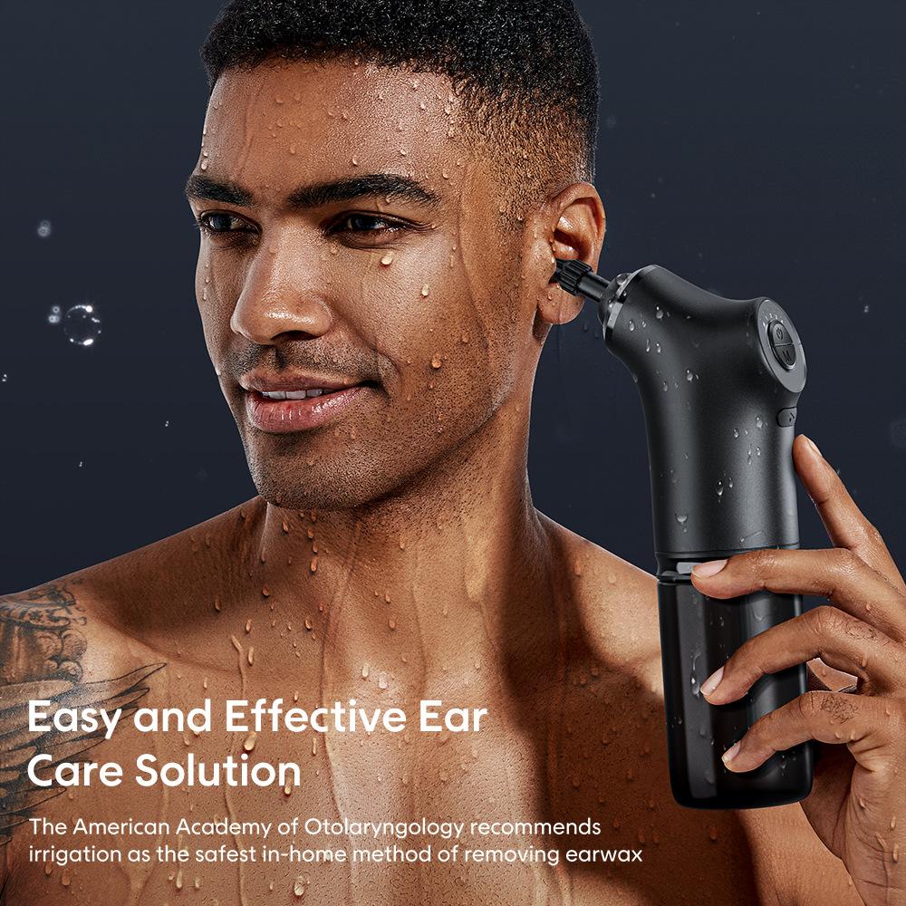 

Portable electric ear wash, automatic earwax cleaning, multifunctional cleaning electric ear spoon чорний