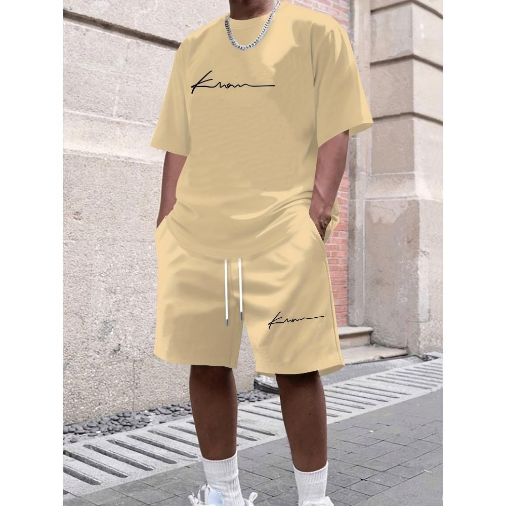 Men's Suit, Short Sleeved T-shirt, and Shorts