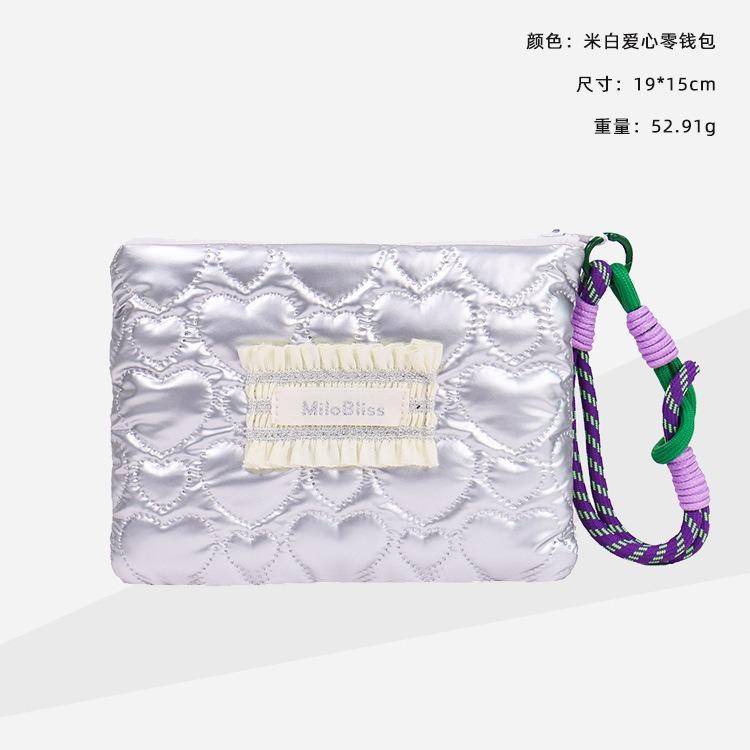 

Silver Lingge Bow Pattern Coin Purses Small Canvas Coin Wallet Lady Girls Earphone Coin Key Money Storage Bag Zipper Pouch бежевий