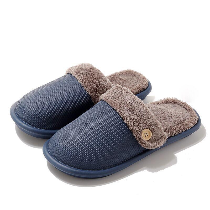 Warm Winter Plush Slippers for Men & Women – Non-slip, Thickened Indoor Comfort