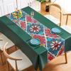 Nordic Ethnic Style PVC Tablecloth Waterproof, Oil Resistant, and Scald Resistant Rectangular Bohemian Tablecloth