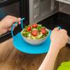 Mikrowellen Kunststoffständer Multifunktionales Stapelregal Küchen Tellerregal Mini Tisch Heiz-Lebensmittelablage Kochgeschirr Einsätze
